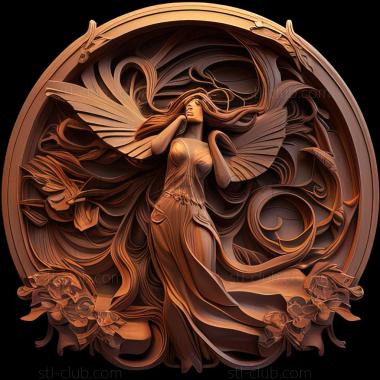 3D model style mucha (STL)